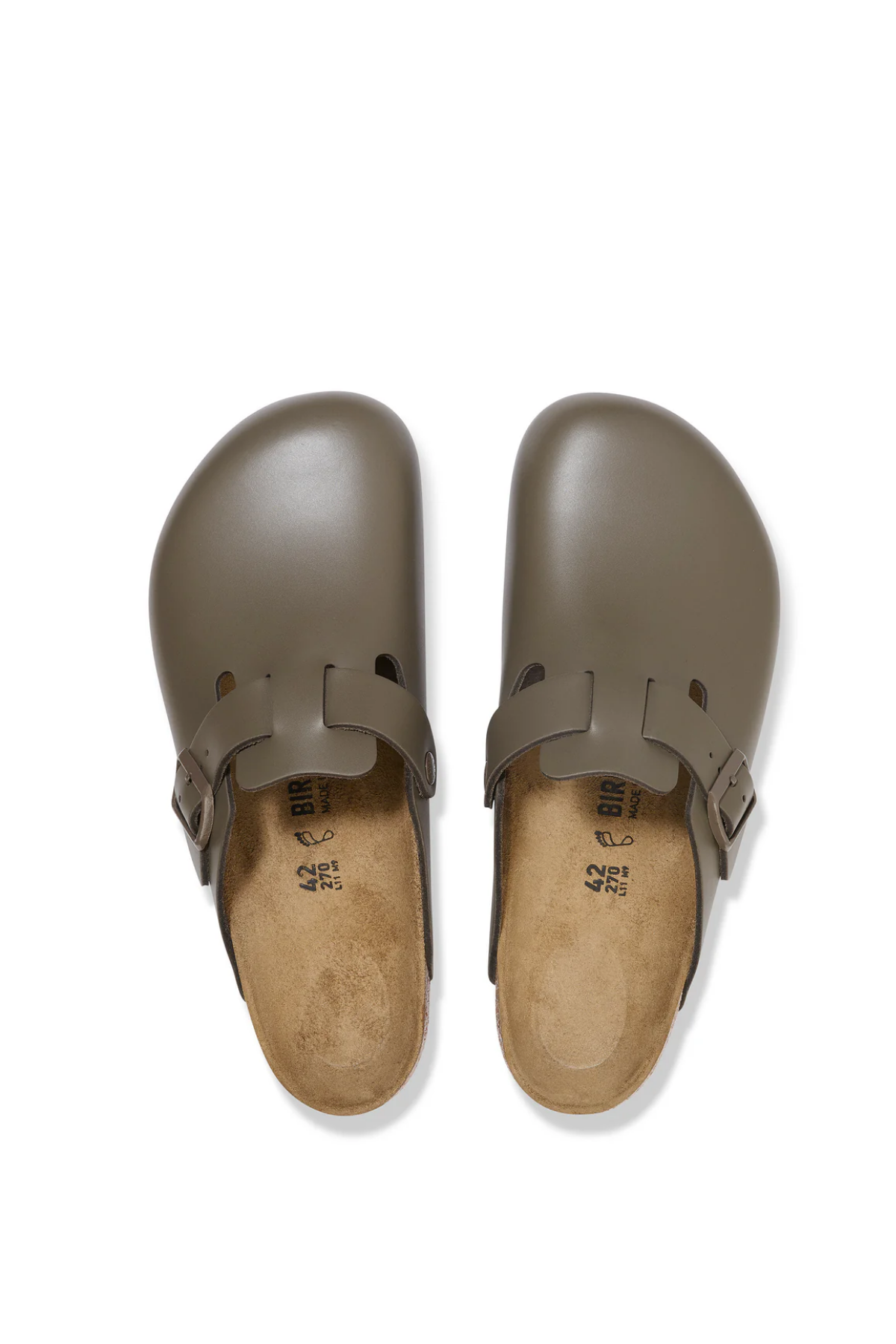 Boston Concrete Grey Smooth Leather Regular