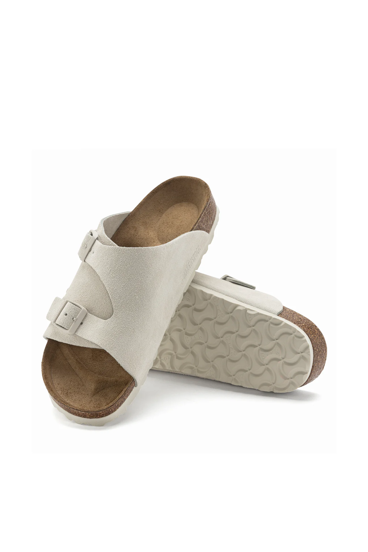 Zurich Antique White Suede Leather Regular