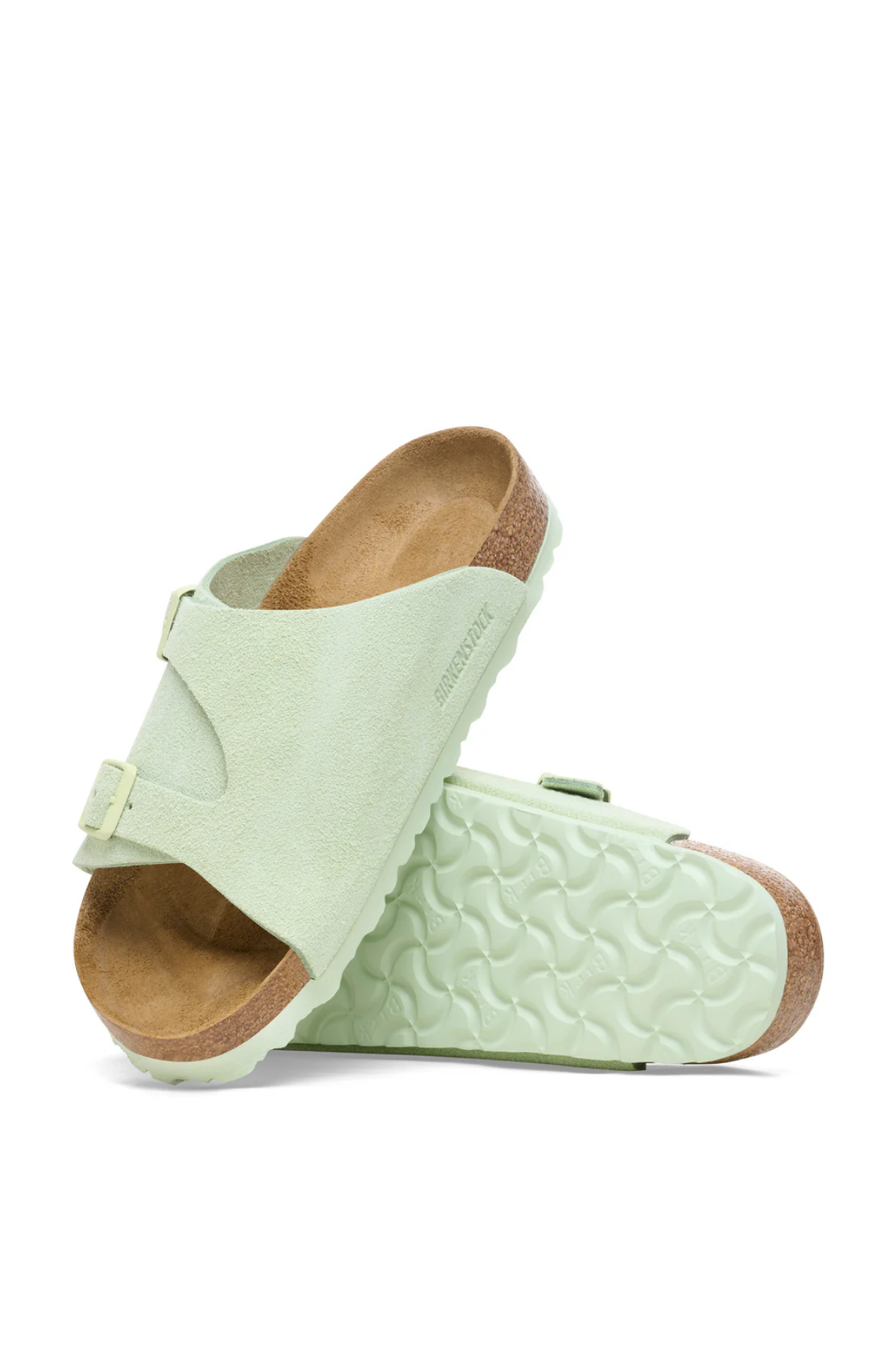 Zurich Faded Lime Suede Leather Regular