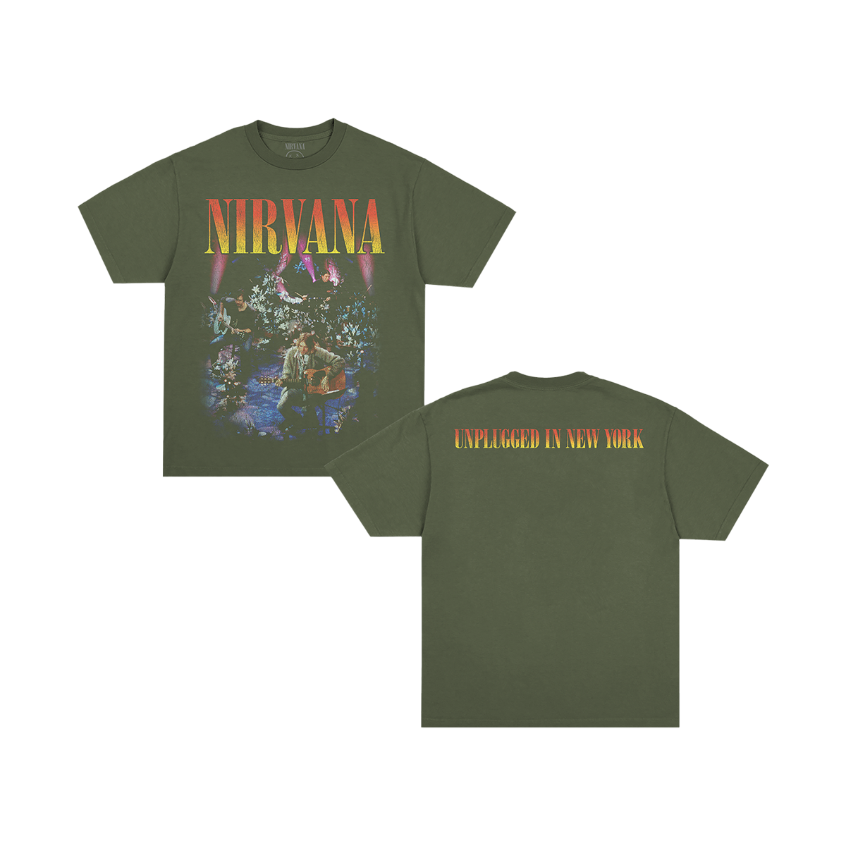 Unplugged in New York Tee (Military Green)