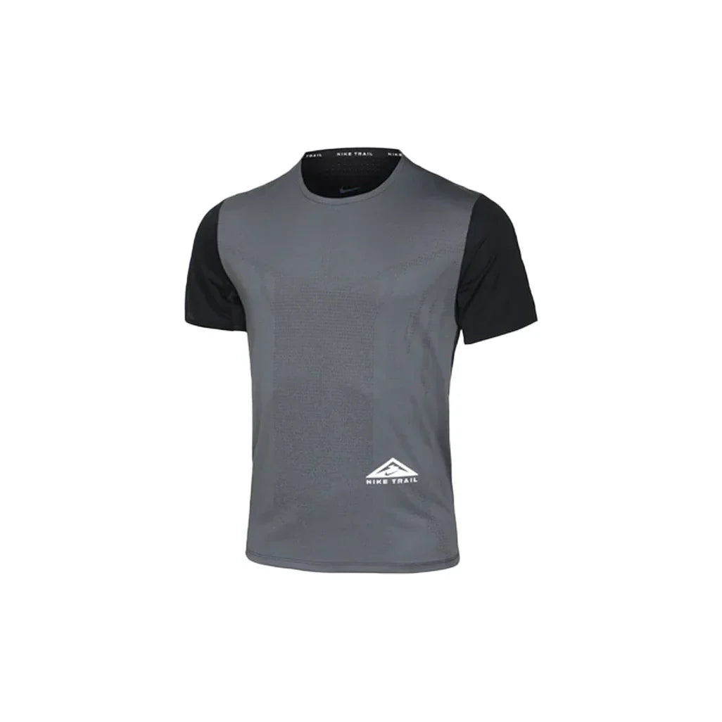 Nike Dri-FIT Rise 365 Trail Running T-Shirt Black Grey