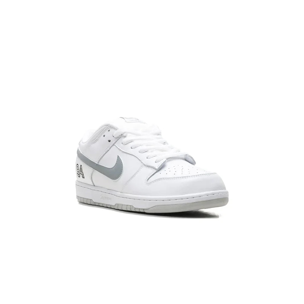 Nike SB Dunk Low Supreme 94 White Metallic Silver