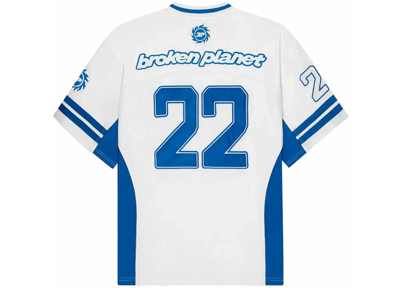 Broken Planet Football Jersey FW24 White/Blue