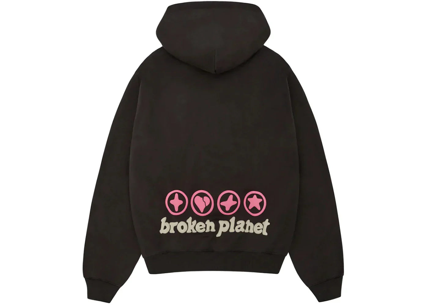 Broken Planet Hearts Are Made To Be Broken Hoodie Soot Black