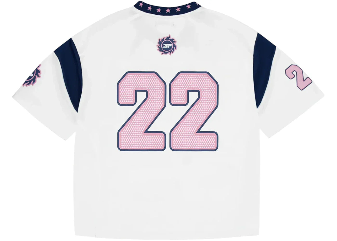 Broken Planet Market All Star Jersey White/Blue/Pink