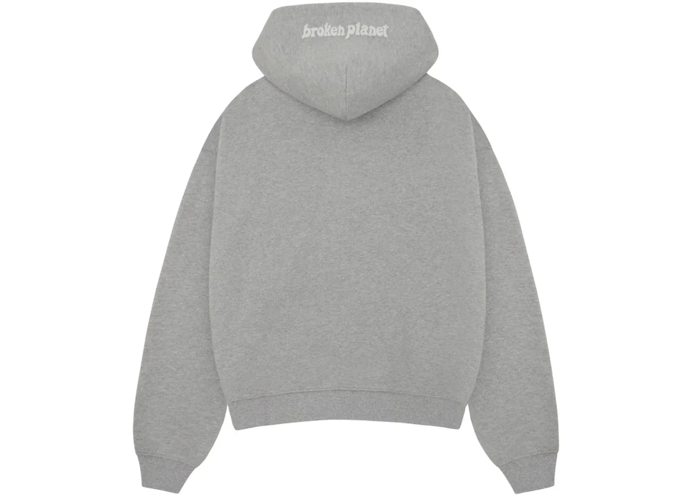 Broken Planet Zip Up Hoodie Heather Grey