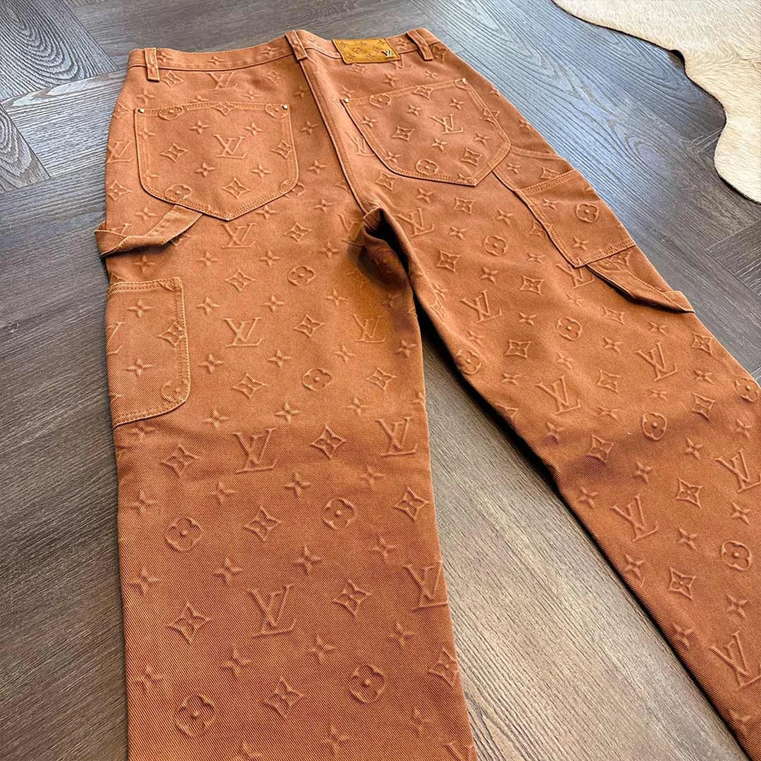 Louis Vuitton Brown Monogram Jeans