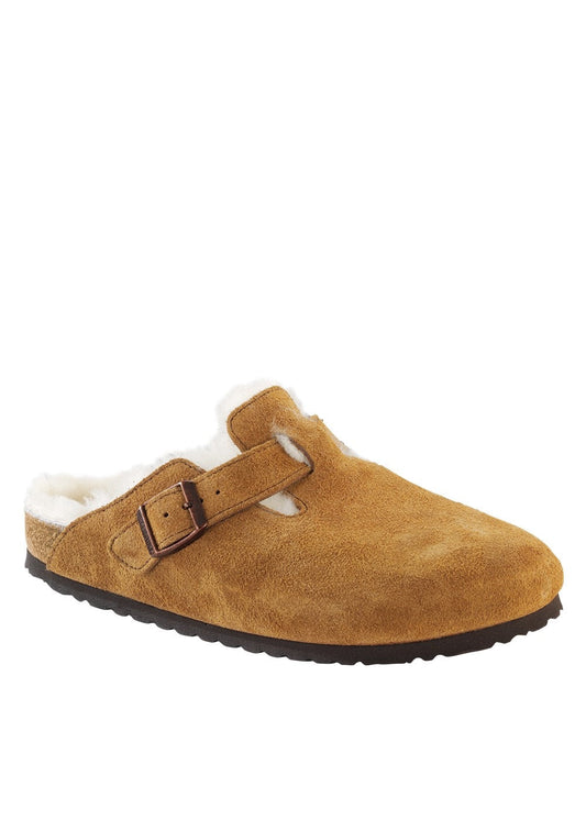 Boston Shearling Suede Clogs