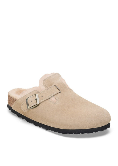 Boston Shearling Suede Clogs