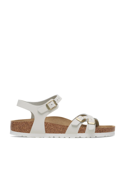 Kumba Antique White Nubuck Leather Narrow
