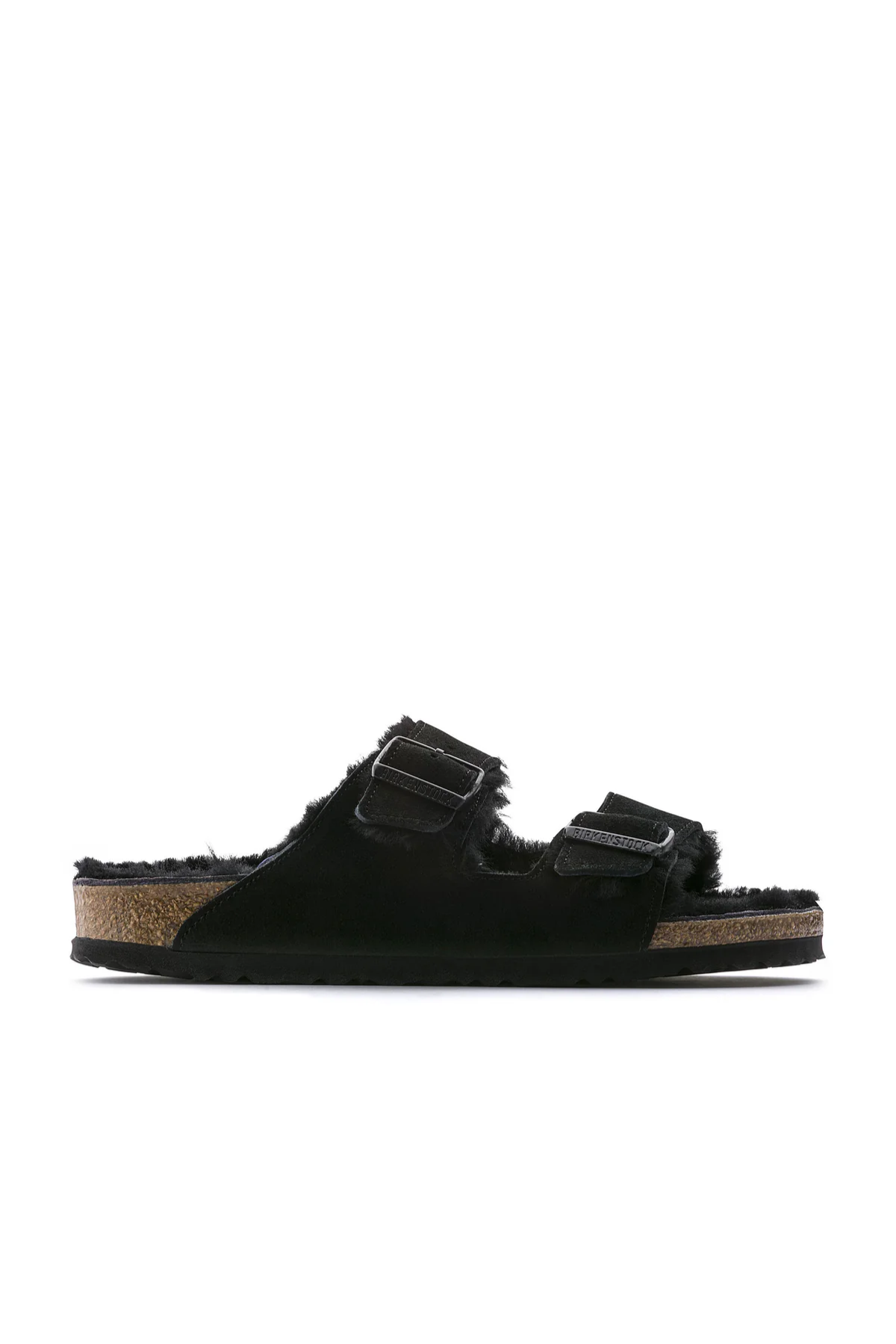 Arizona Shearling Black Suede Leather/shearling Narrow