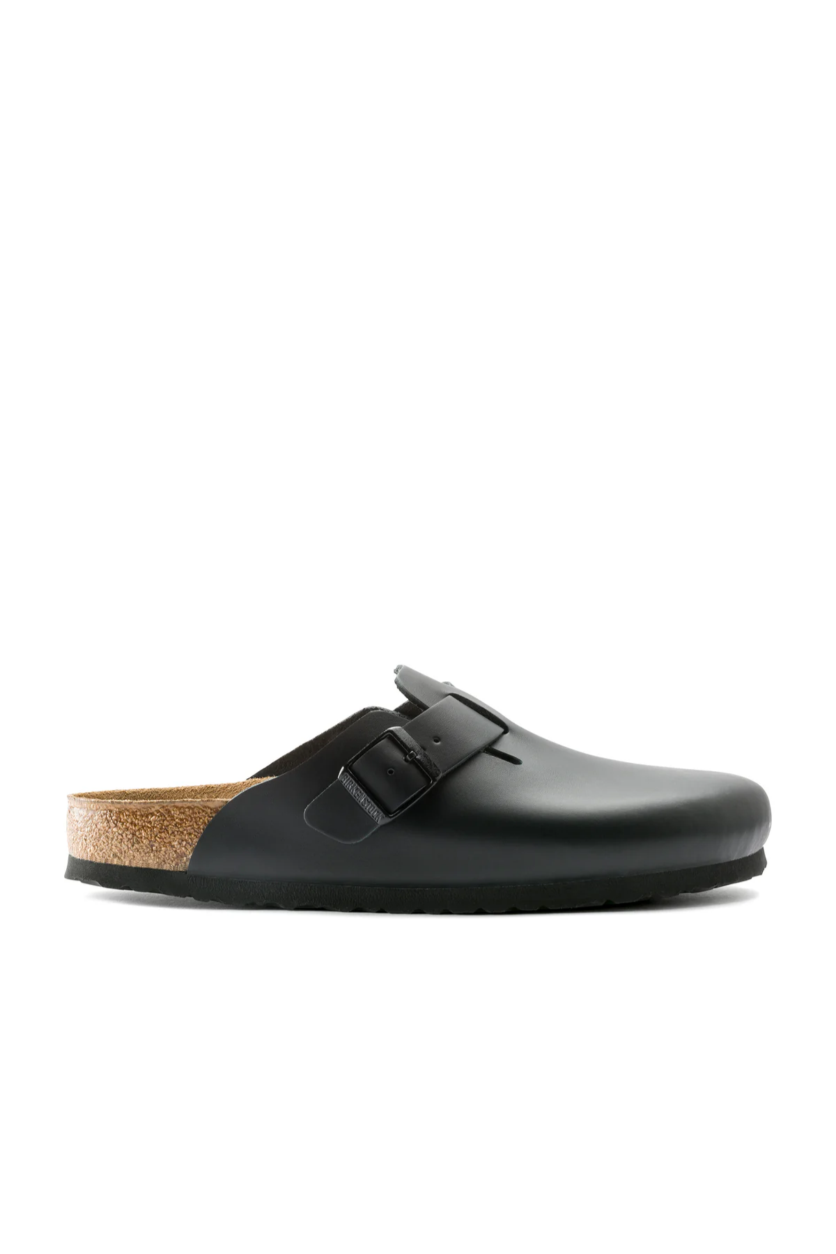 Boston Black Smooth Leather Narrow