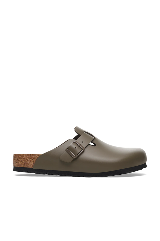 Boston Concrete Grey Smooth Leather Narrow