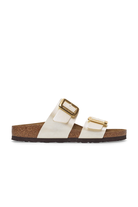 Sydney Cushion Buckle Graceful Pearl White Birko-flor Narrow