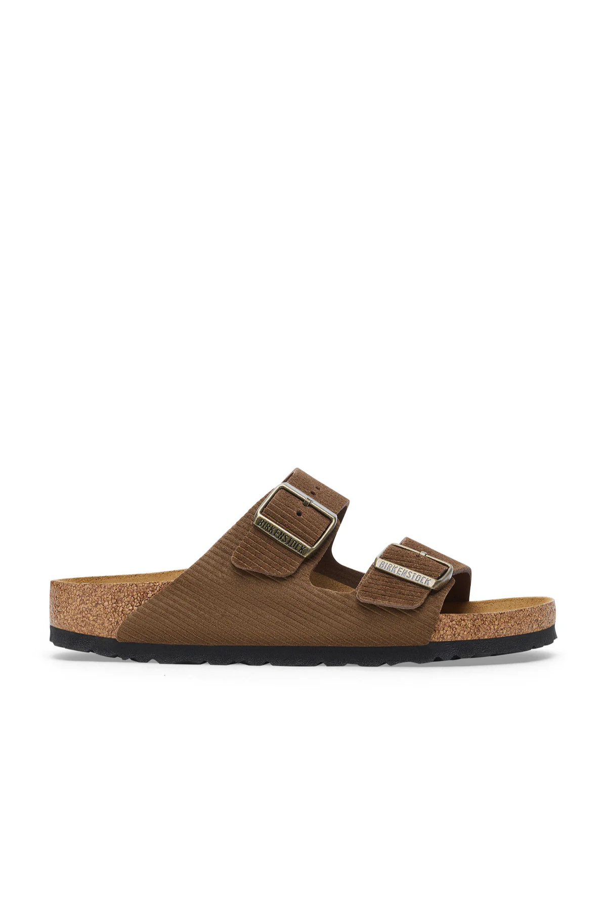 Arizona Corduroy Dark Tea Embossed Suede Leather Narrow