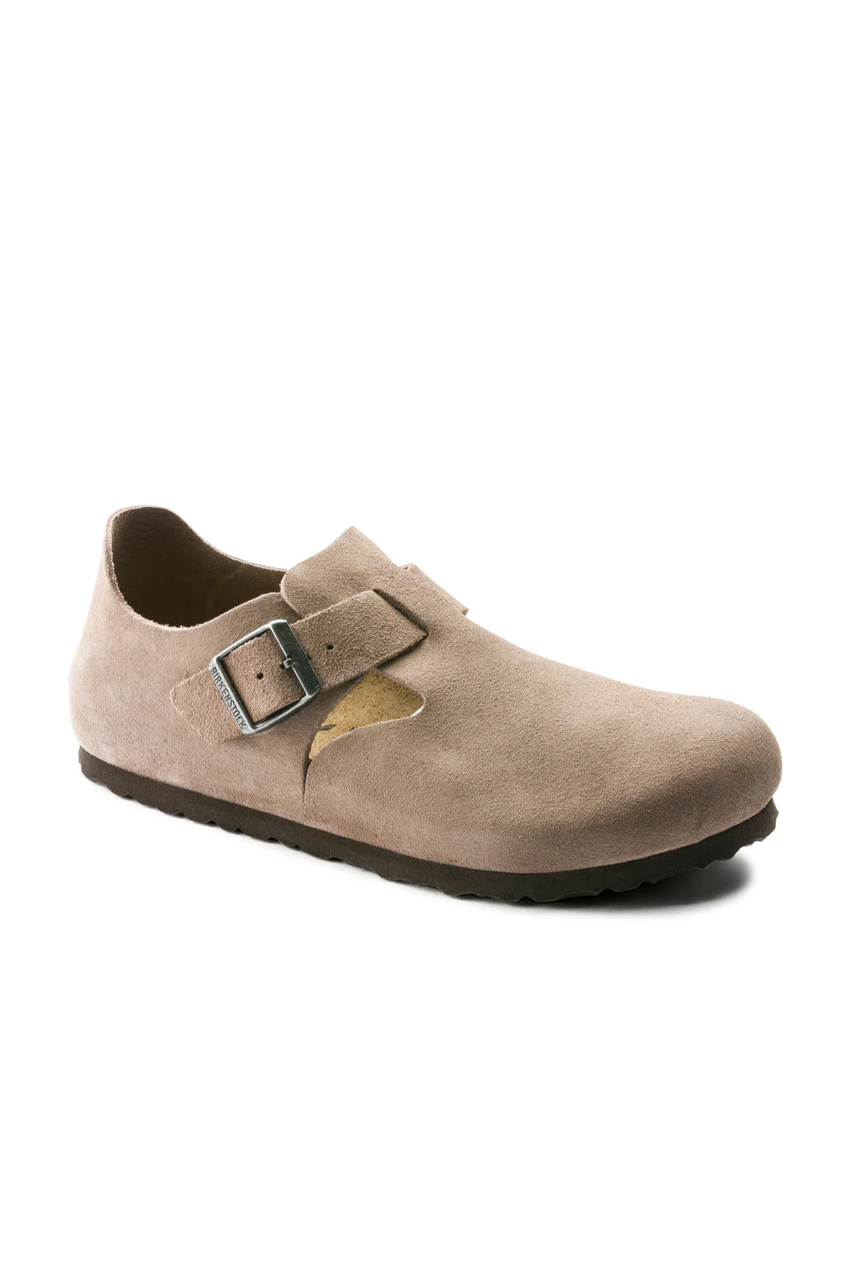 London Taupe Suede Leather Narrow