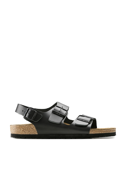 Birkenstock Milano Black Smooth Leather Narrow