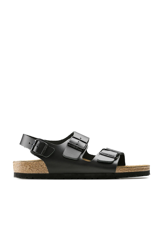 Birkenstock Milano Black Smooth Leather Narrow