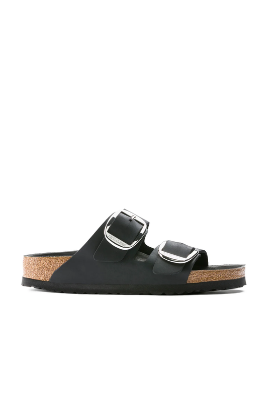 Arizona Big Buckle Black Oiled Leather Narrow