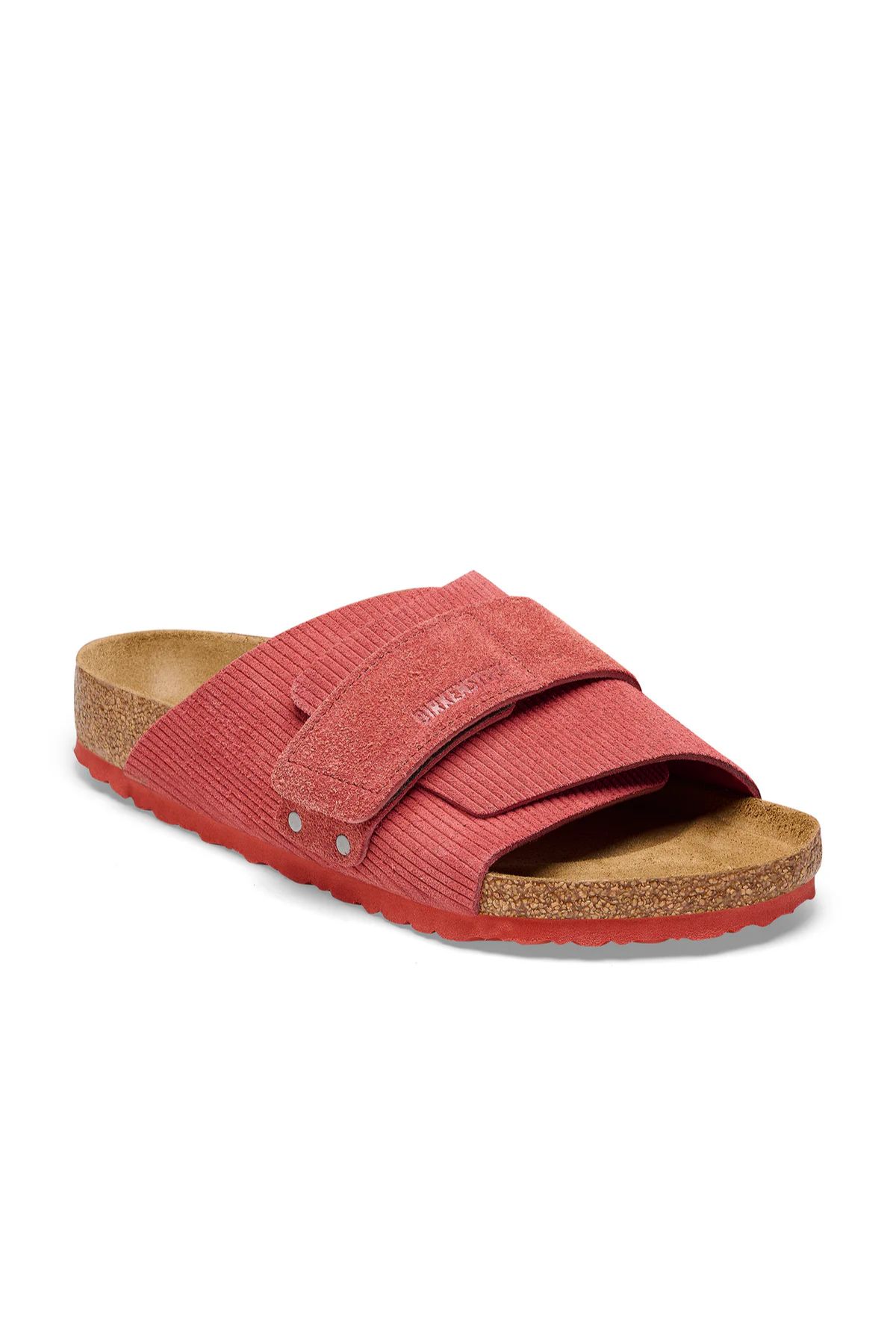 Kyoto Corduroy Sienna Red Embossed Suede Narrow