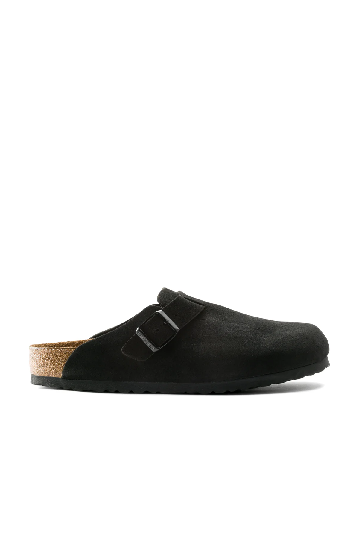 Boston Sfb Black Suede Leather Narrow