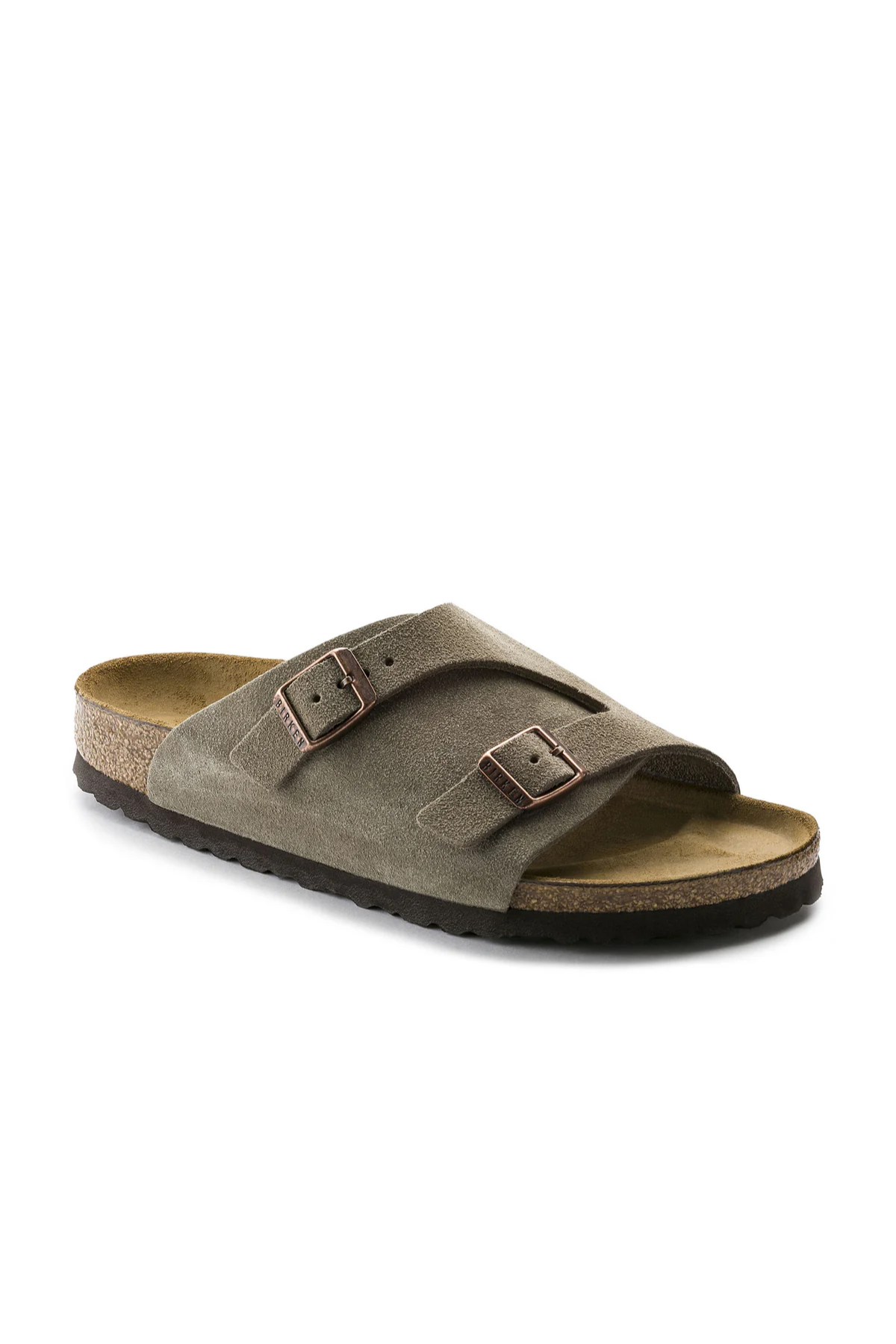 Zurich Taupe Suede Leather Narrow