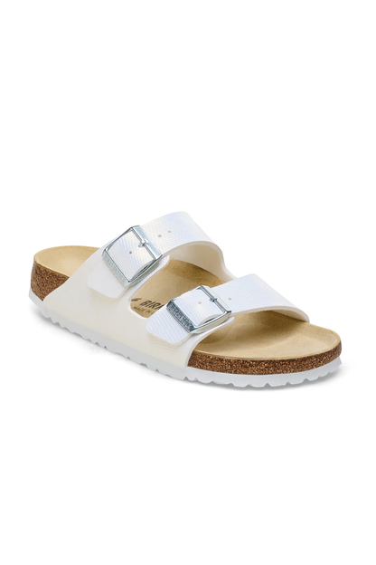 Arizona Shiny Embossed White Embossed Birko-flor Regular
