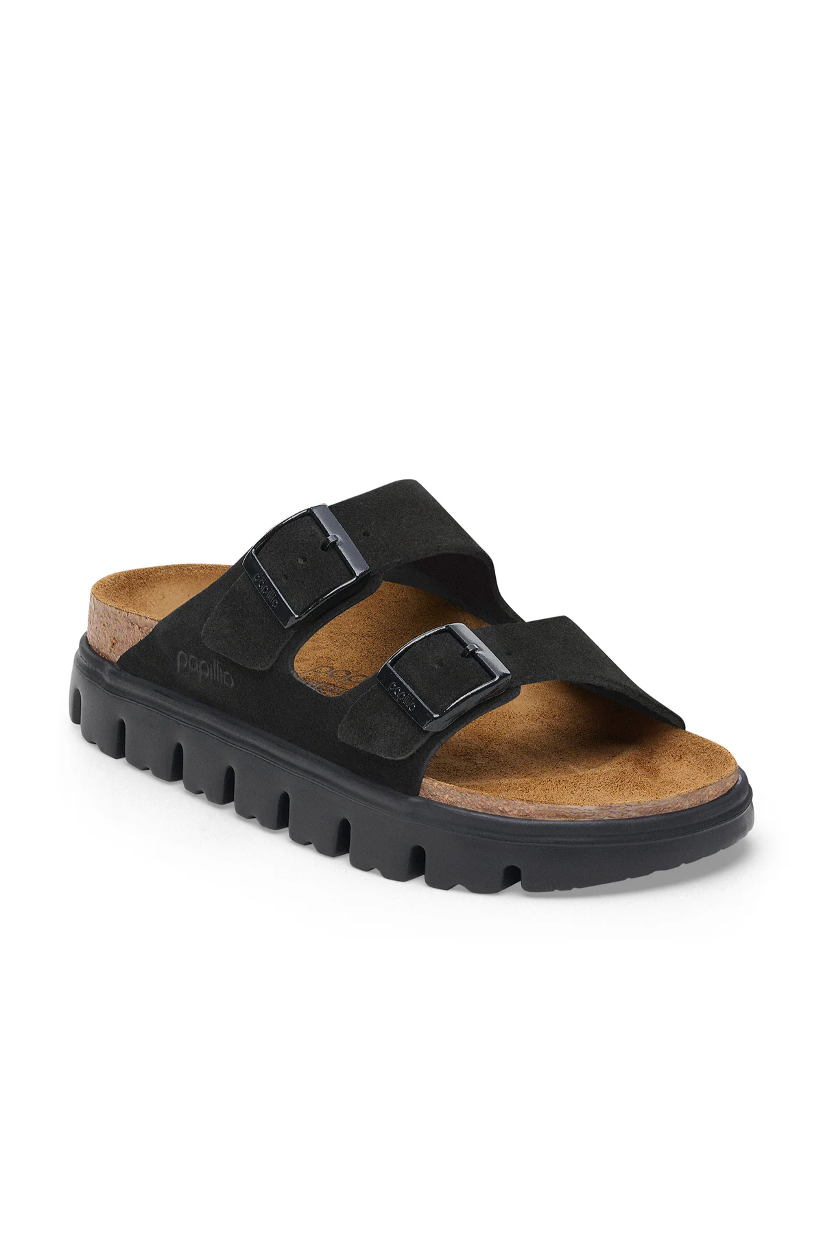 Birkenstock Arizona Chunky Black Suede Leather Narrow