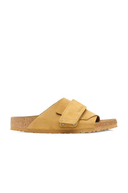 Kyoto Corduroy Cork Brown Embossed Suede Leather Narrow