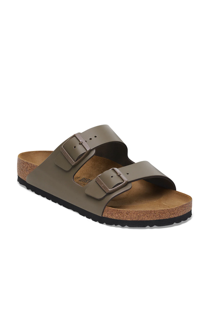 Arizona Concrete Grey Smooth Leather Narrow