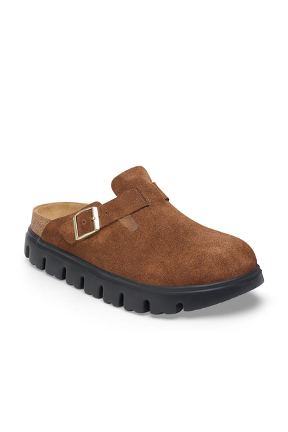 Boston Chunky Dark Tea Leather Narrow