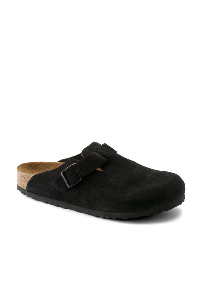 Boston Sfb Black Suede Leather Regular