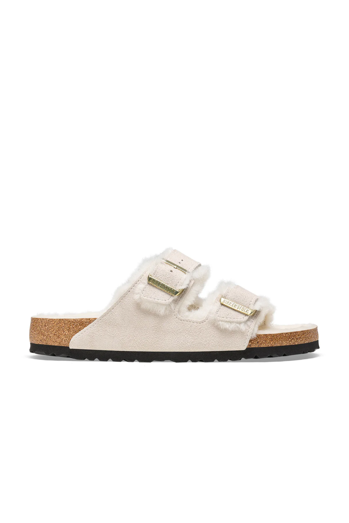 Arizona Shearling Antique White Suede Leather/shearling Narrow
