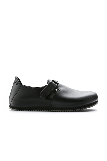 Linz Supergrip Black Smooth Leather Narrow