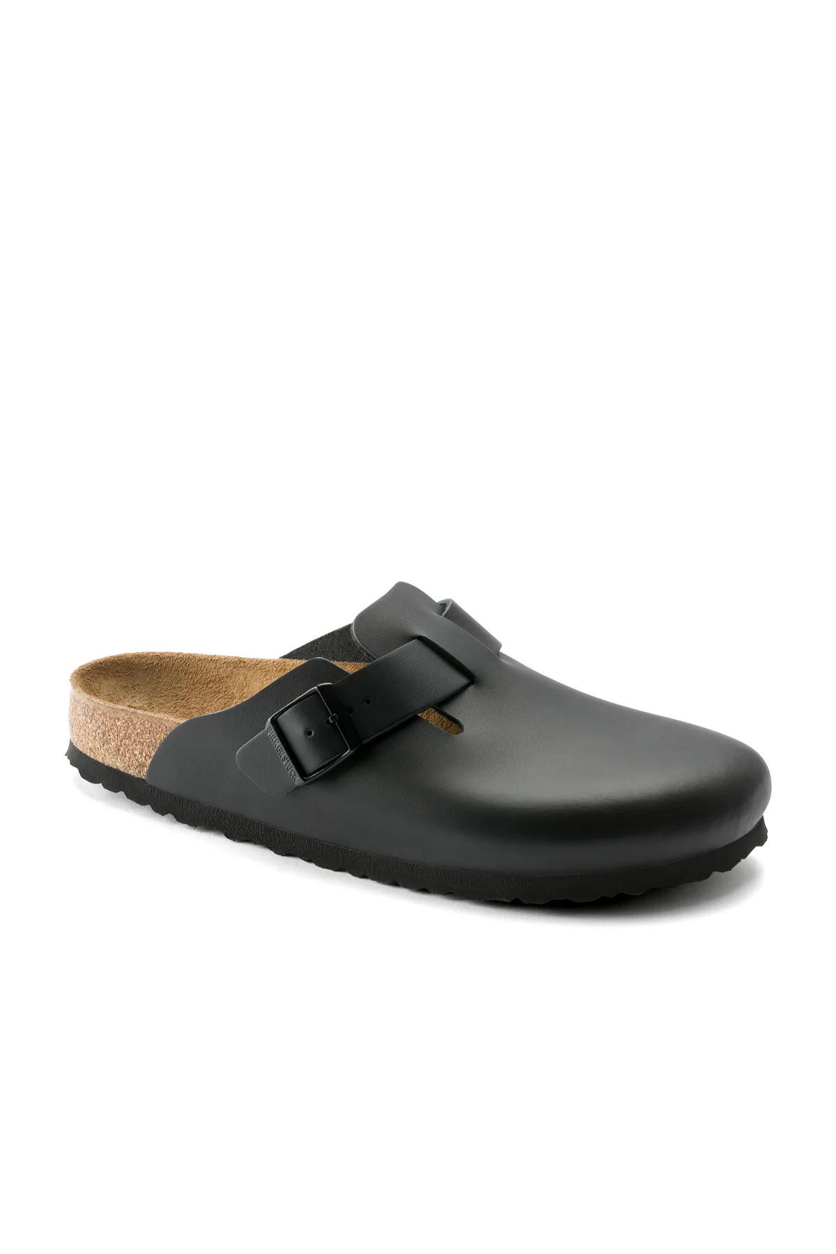 Boston Black Smooth Leather Narrow