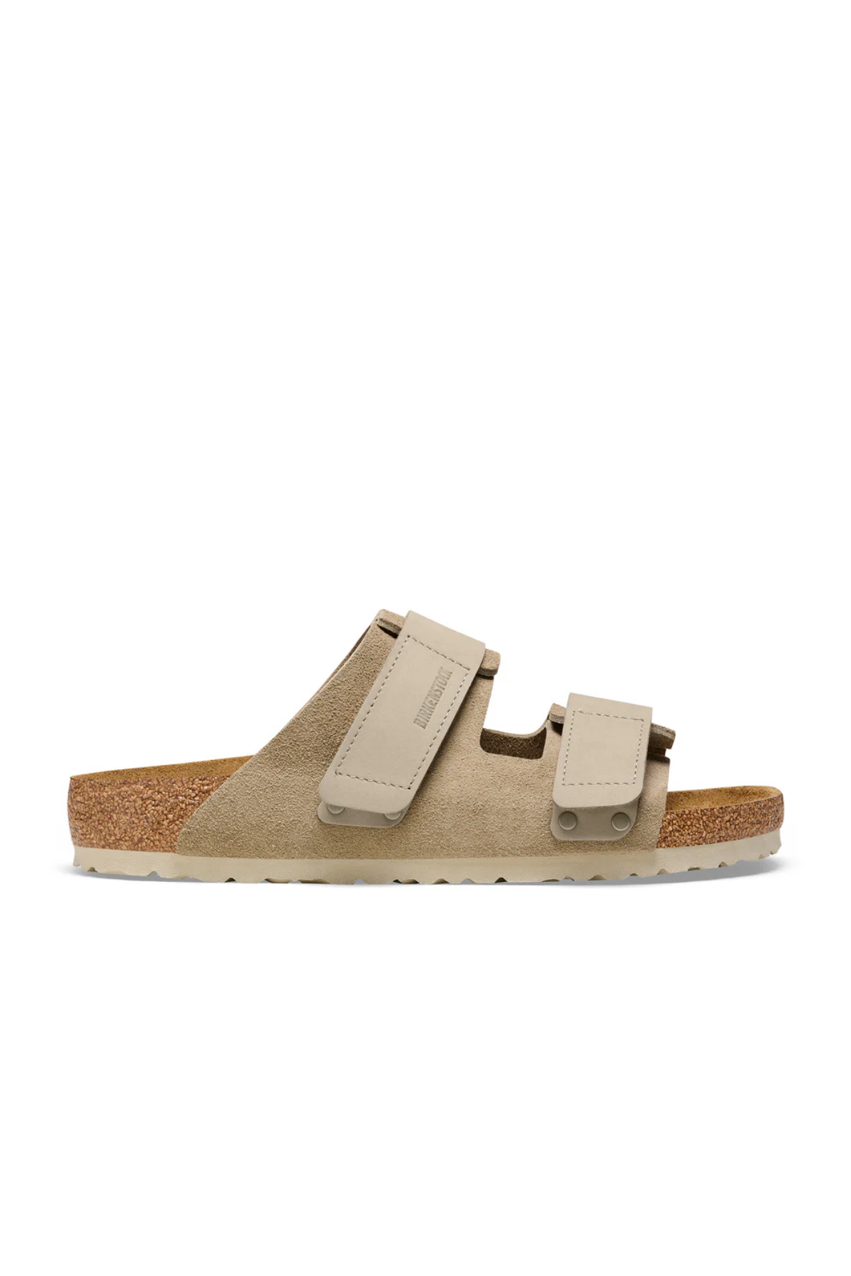Uji Taupe Suede/nubuck Leather Narrow