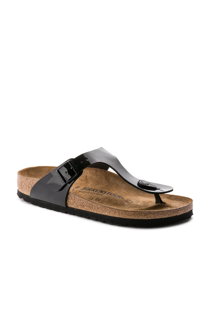 Gizeh Patent Black Birko-flor Narrow
