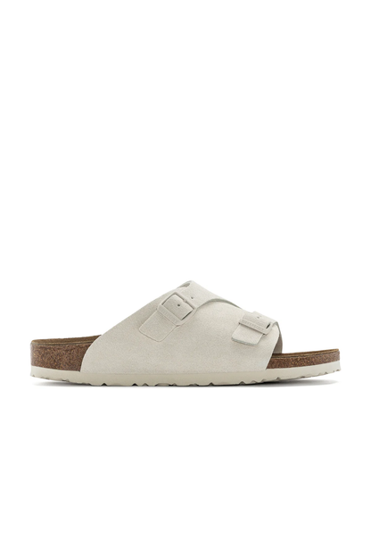 Zurich Antique White Suede Leather Regular