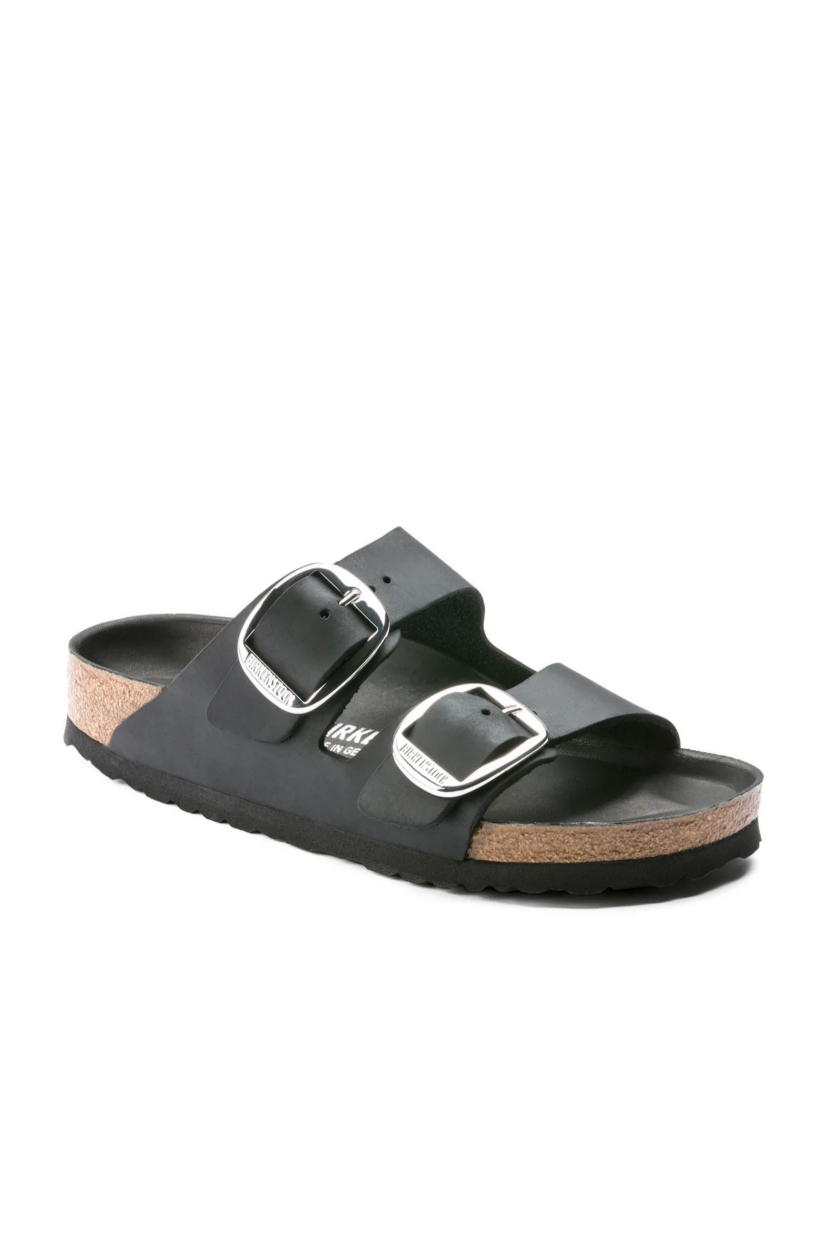 Arizona Big Buckle Black Oiled Leather Narrow