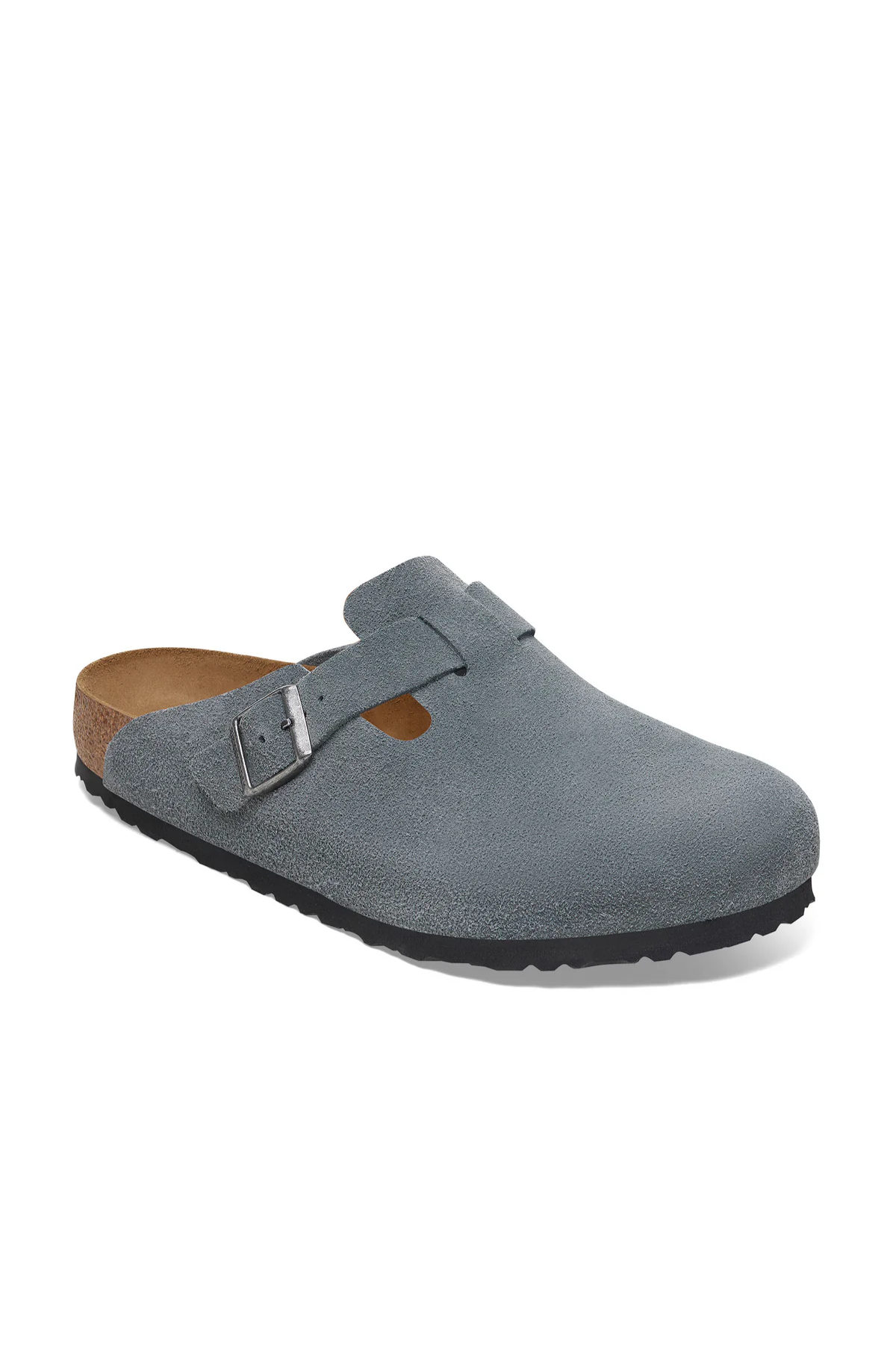 Boston Sfb Basalt Grey Suede Leather Narrow