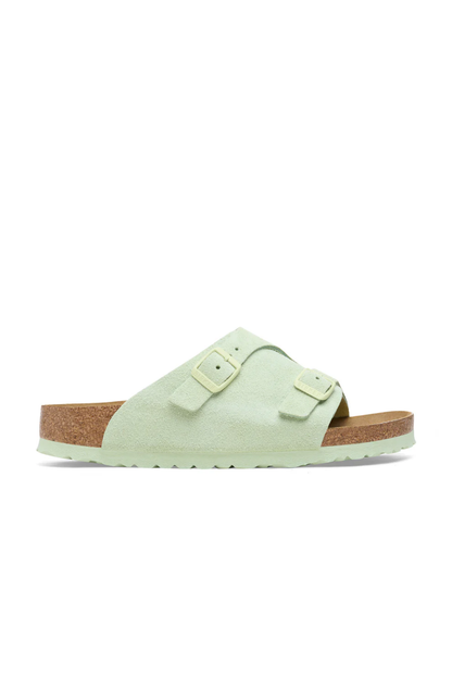 Zurich Faded Lime Suede Leather Regular