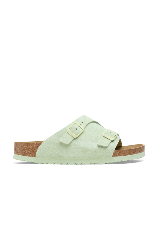 Zurich Faded Lime Suede Leather Regular