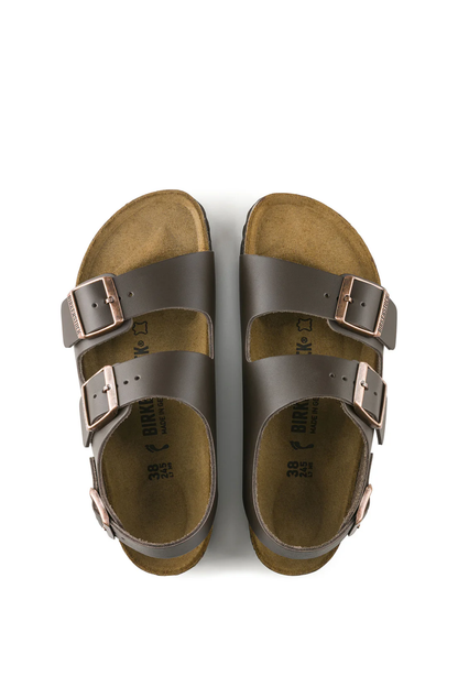 Birkenstock Milano Dark Brown Smooth Leather Narrow
