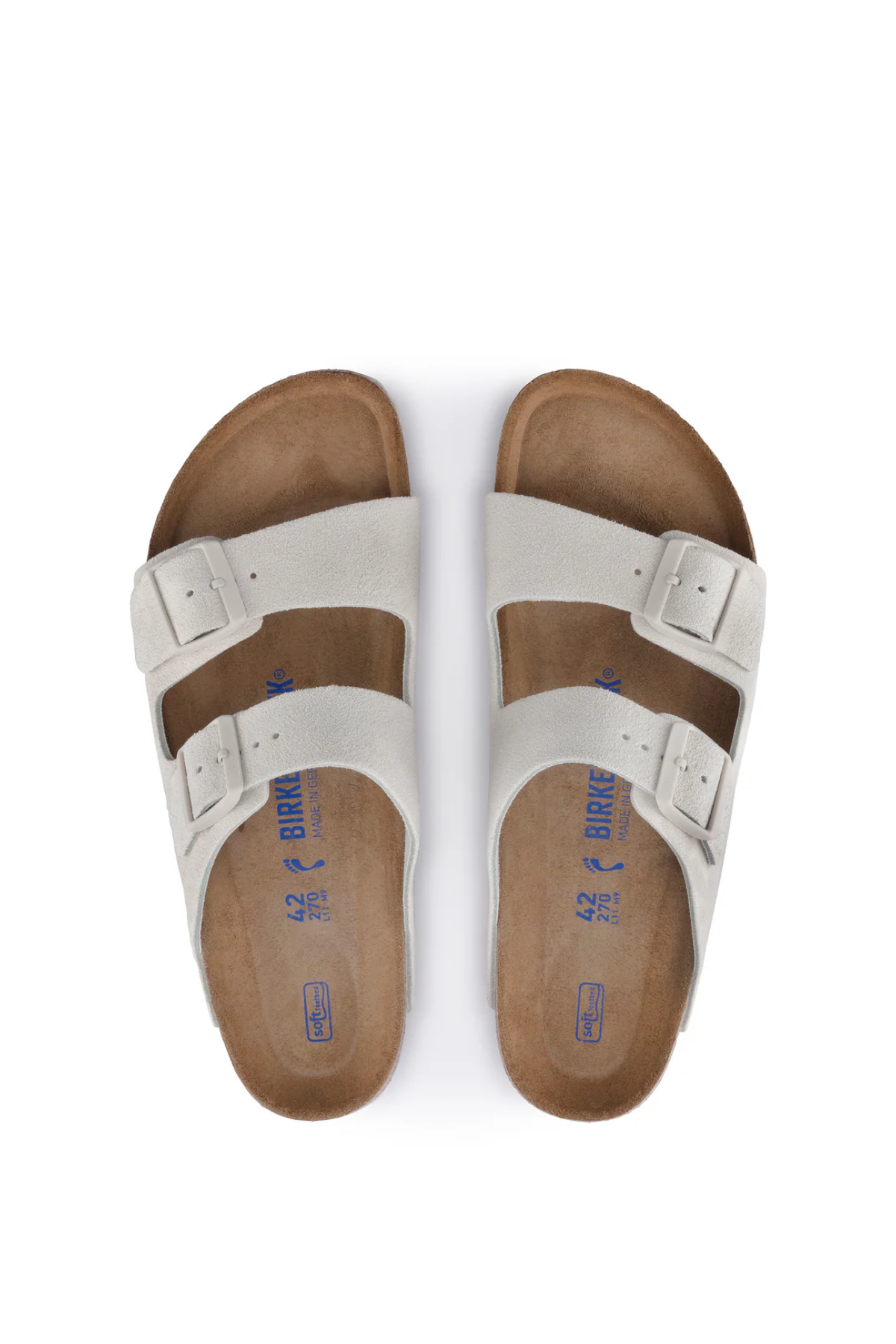 Arizona Sfb Antique White Suede Leather Narrow