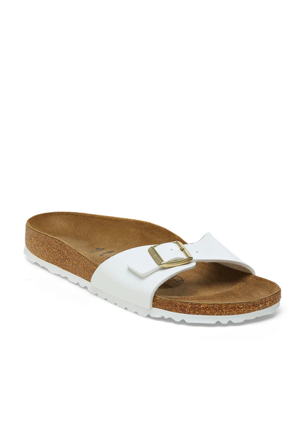 Madrid Patent White Birko-flor Narrow