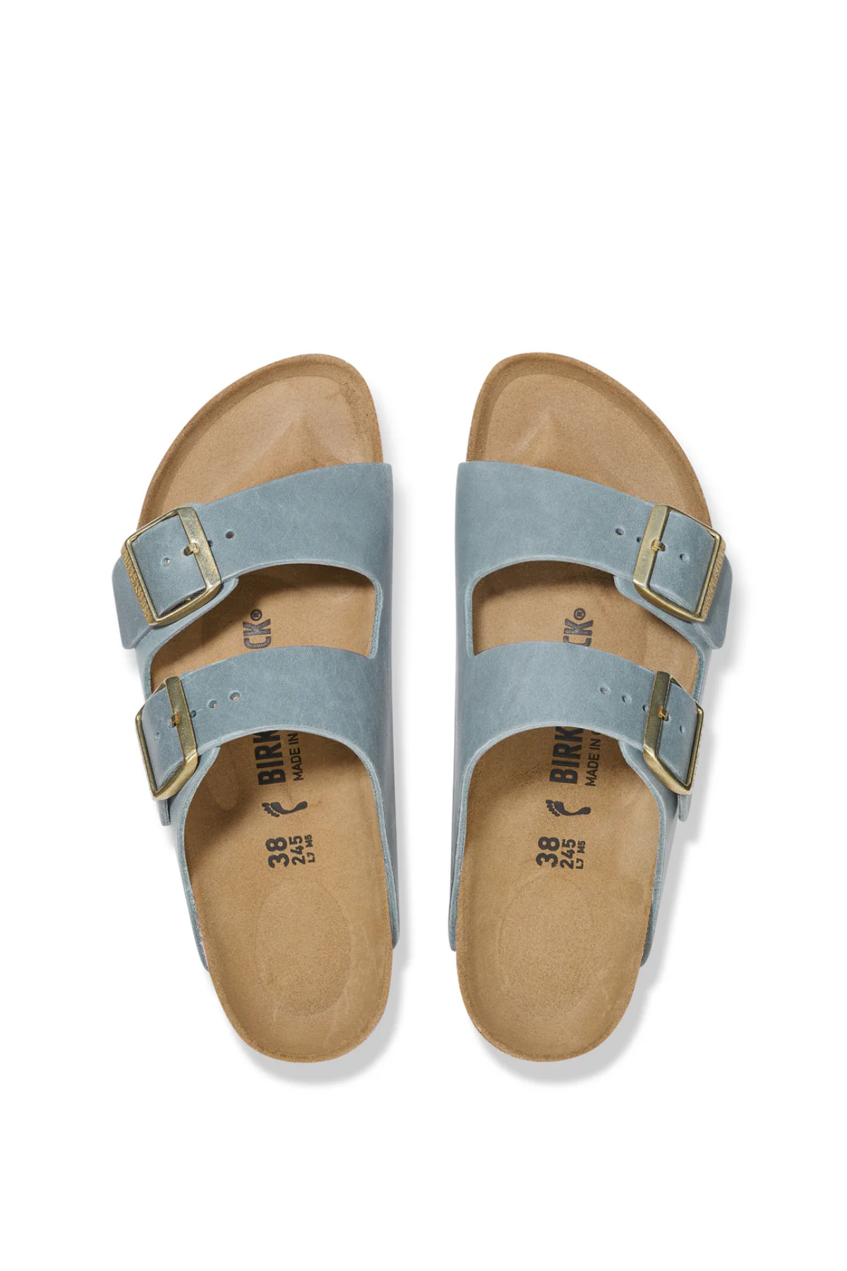 Arizona Basalt Grey Oiled Leather Narrow