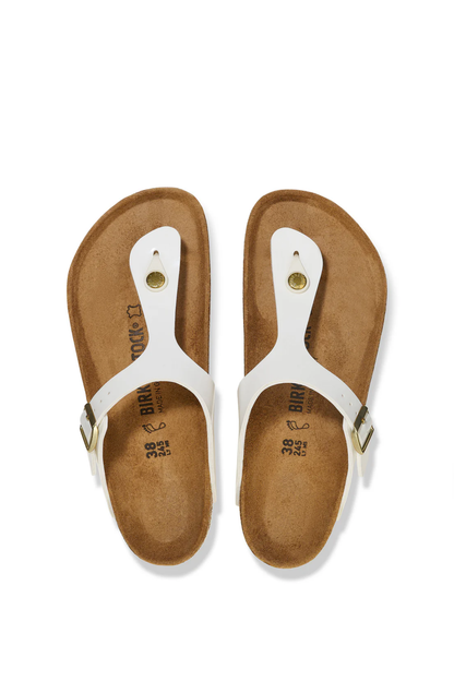 Gizeh Patent White Birko-flor Regular