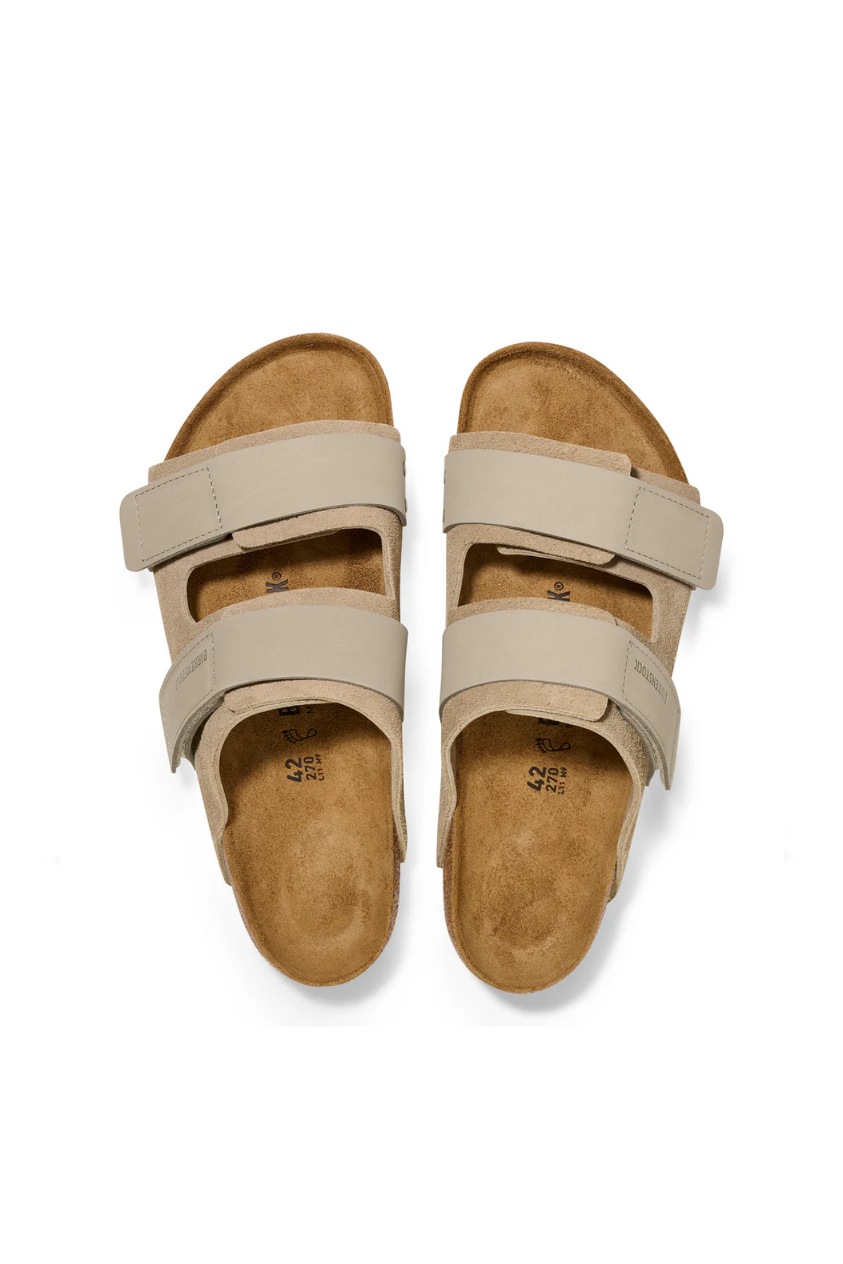 Uji Taupe Suede/nubuck Leather Narrow