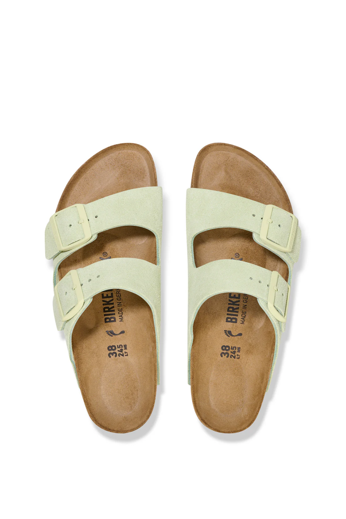 Arizona Faded Lime Suede Leather Narrow