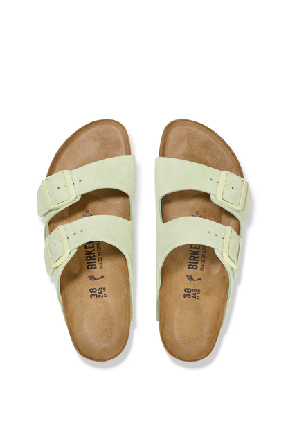 Arizona Faded Lime Suede Leather Narrow